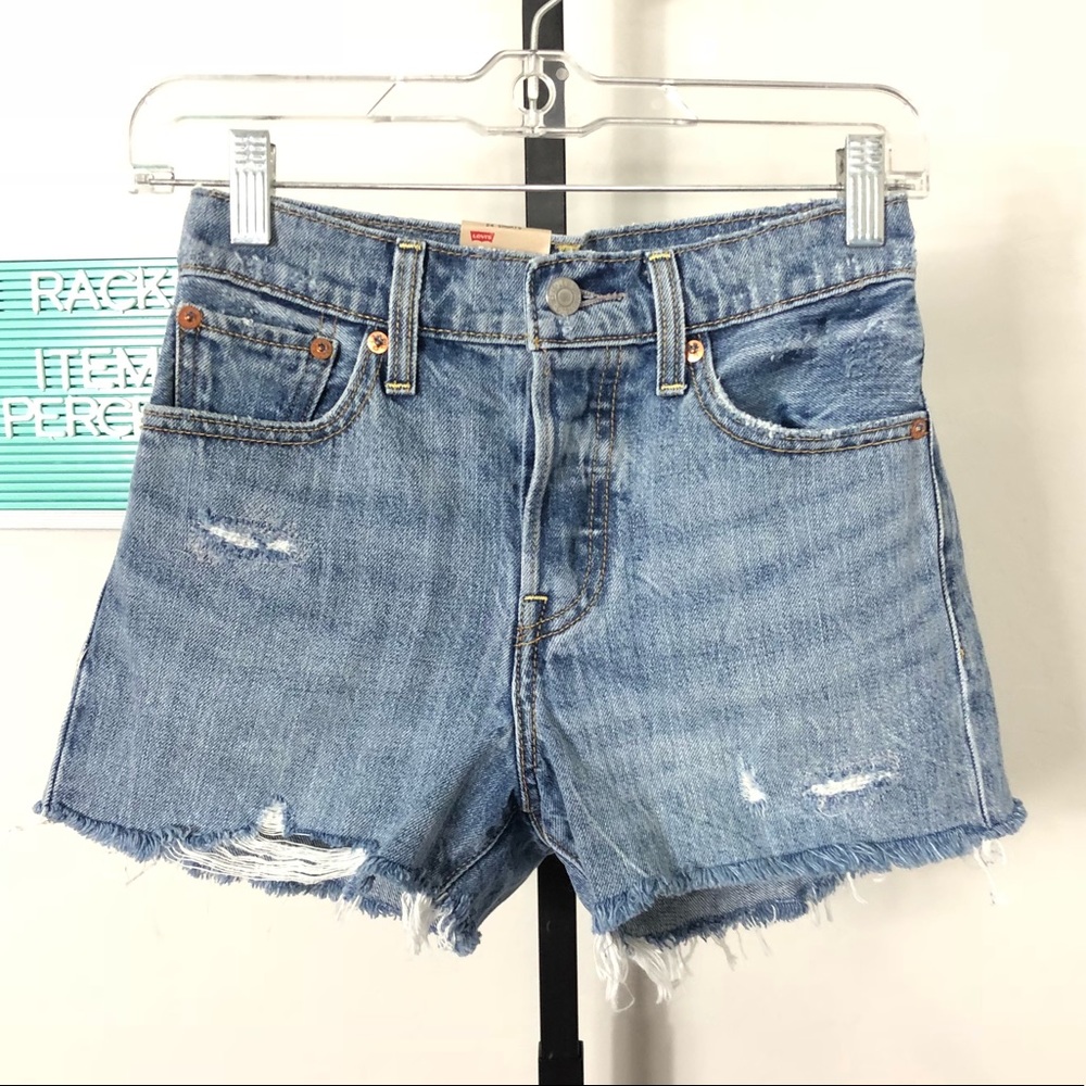 Levi’s Wedgie Short Short Wedgie Cutoffs NWT 382 - Picture 6 of 8